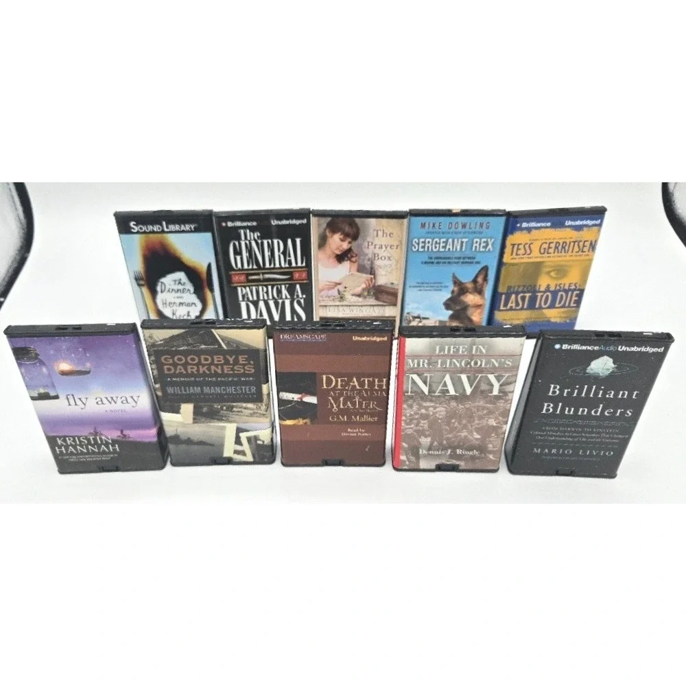 Lot of 10 Playaway Digital Audiobooks Kristin Hannah Tess Gerritsen Mixed Genres